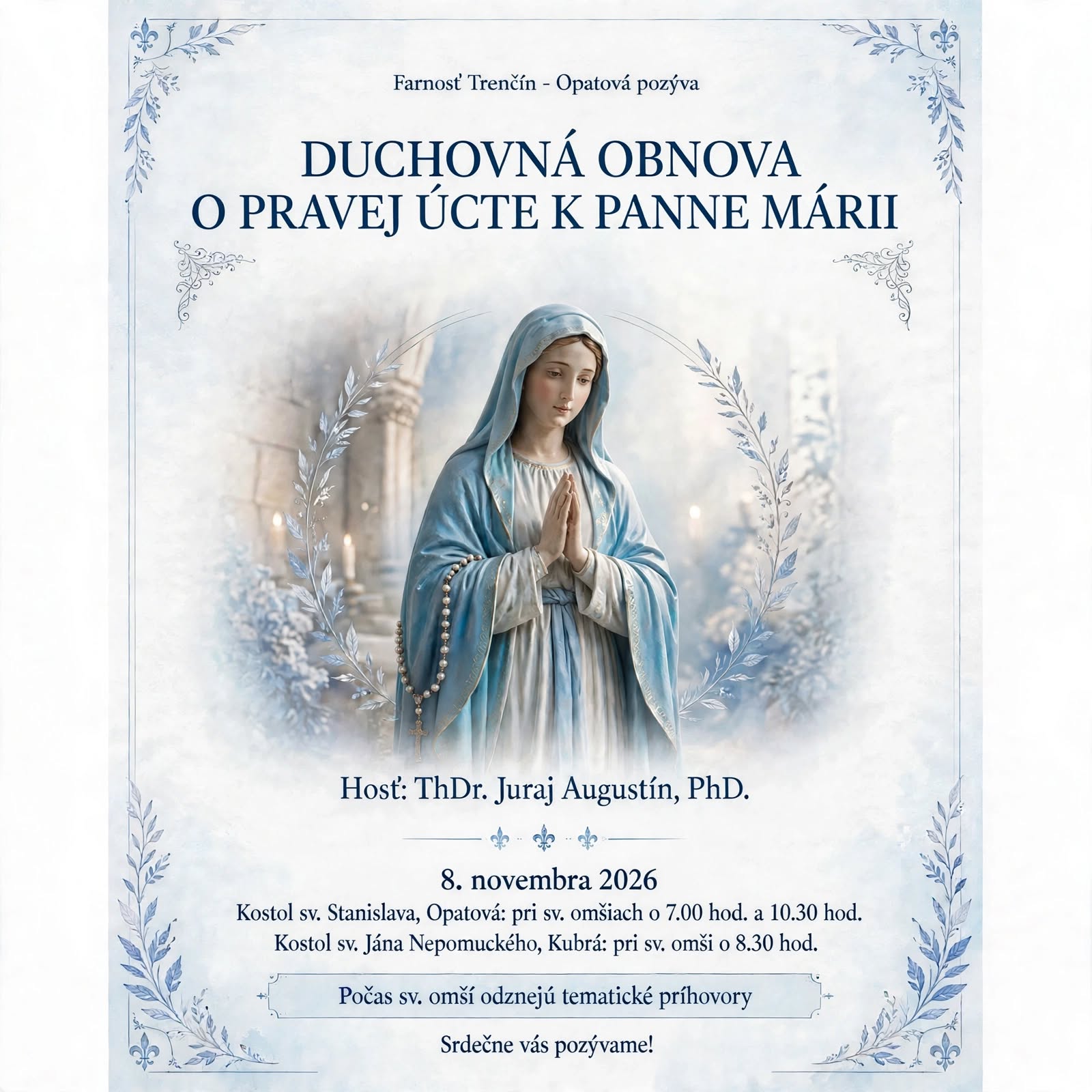 Duchovná obnova „O pravej úcte k Panne Márii“