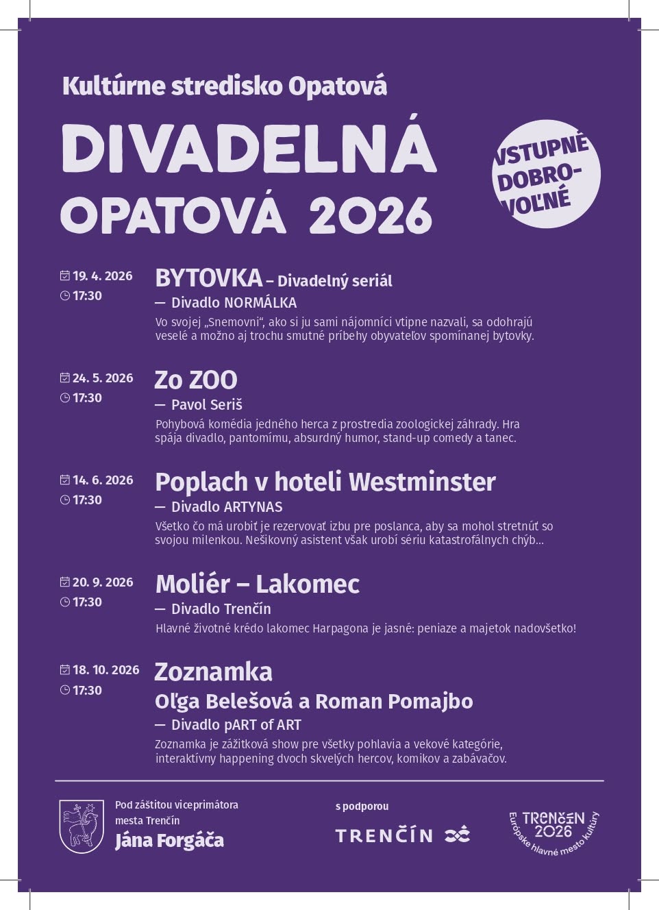 Divadelné predstavenie Zoznamka.